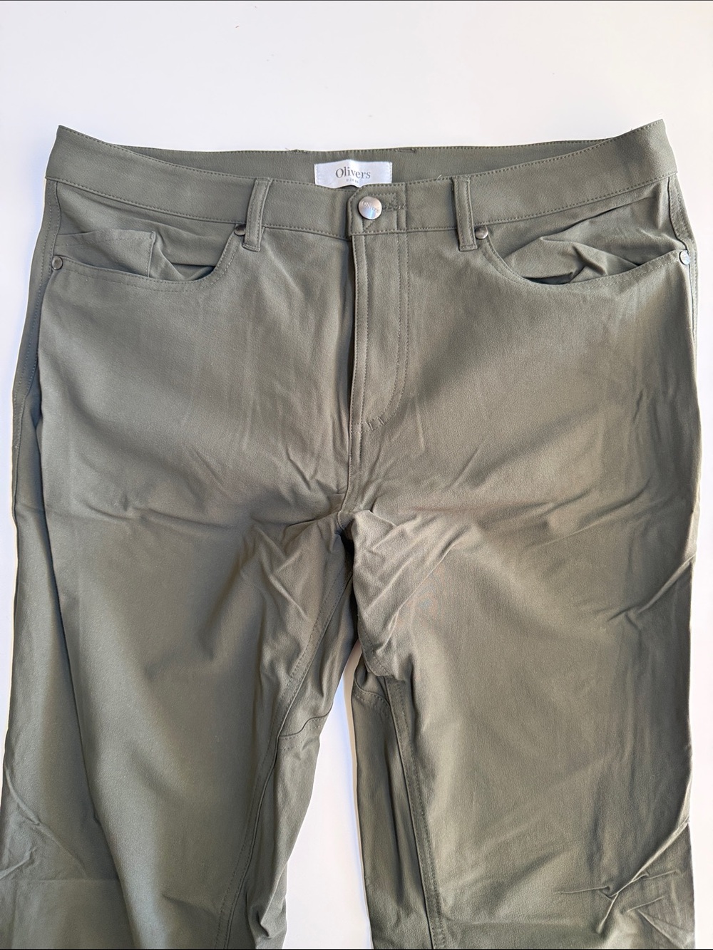 Olivers Men's Olive Chinos